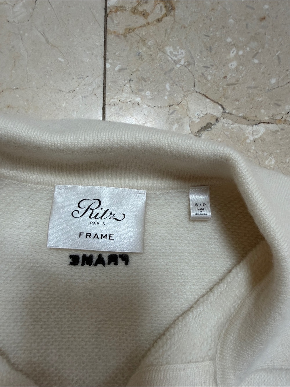 Frame Ritz Women's Crest Cashmere Sweater - Picture 3 of 4